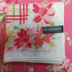 バーバリー ハンカチ 花 100