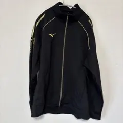 値下げ Mizuno フルジップ ウォームアップウェア 2XL 黒/金