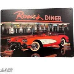 ブリキ看板 AA02 雑貨 インテリア 絵 車 雑貨 置物 イラストアメリカン