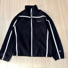 Champion ブラック ナイロンジャケット後ロゴ有りM1304番