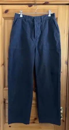 journal standard luxe バックサテンベイカーパンツ　ネイビー