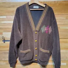 イタリア製 Les Copains レコパン 刺繍カーディガン