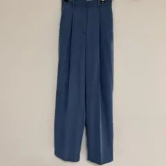 SNIDEL スナイデル　ストレートパンツ　カラー　ブルーのサムネイル