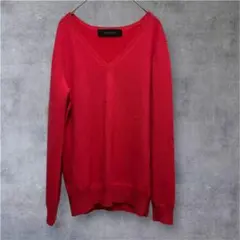 【ジュエルチェンジズ】 カシミヤ100% Vネックニット セーター ピンク古着のサムネイル