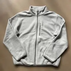 ユニクロ　フリースフルジップジャケット ライトグレー 150