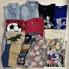 男の子　夏物　まとめ売り　14点セット　120 130 ポケモン　ユニクロ