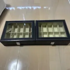 ブラック時計収納ボックス 2つセット　10個✖️2で20個収納できます。