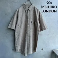 90年代 MICHIKO LONDON JEANS 半袖シャツ Y2K 短丈のサムネイル