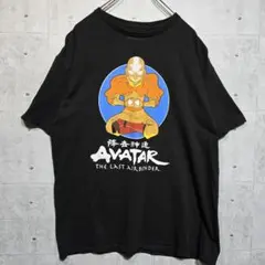 ​【公式】アバター 伝説の少年アン Tシャツ XL ニコロデオン アニメT 黒