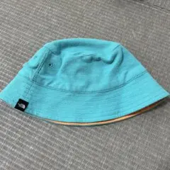 ノースフェイス　リバーシブル バケットハット 水色 オレンジ　ベビー