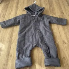 Polo Baby フード付きロンパース 80サイズ グレー