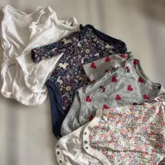 ベビー肌着セット ユニコーン・ハート柄 GAPは小さめサイズ50-60です。