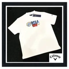 新品 キャロウェイ メンズドラゴンボールコラボモックネックシャツホワイトLサイズ