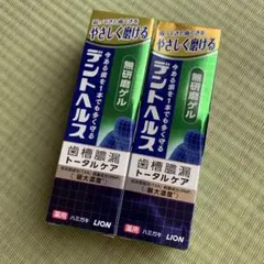 デントヘルス 薬用歯磨き粉 無研磨ゲル 85g 2本セット