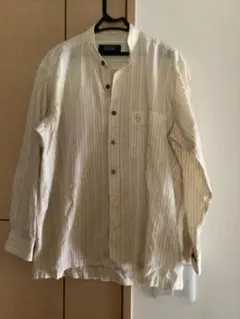 GIANNI VALENTINO ストライプシャツ　Sサイズ　イエローのサムネイル