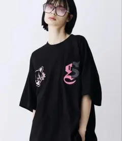 ユニセックスNEKOMATA SAGARA TEE /ネコマタさがら刺繍Tシャツ