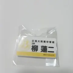 【未使用】テニスの王子様 柳蓮二 ネームプレート ネームバッジ 名札