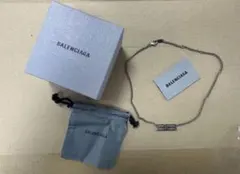 新品同様 BALENCIAGA シルバー チェーンネックレスのサムネイル