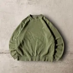 NIKEワンポイントロゴスウェットスウッシュ刺繍ロゴCBOYオリーブグリーンXL