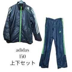 adidas 上下セット 150 ブラック/グリーンのサムネイル