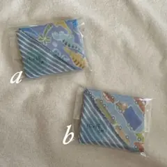 1643・ハンドメイド♡ダブルガーゼミニハンカチ 二枚セット
