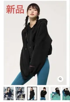 新品　XEXYMIX【裏起毛】ナッピングフード付きジップアップ