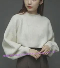 早い物勝ち♡SENSE OF PLACE アルパカアイレットショートセーター