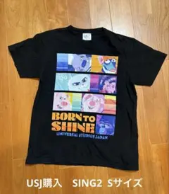 USJ公式　SING2 シング2　Tシャツ　Sサイズ(155-165) 黒のサムネイル