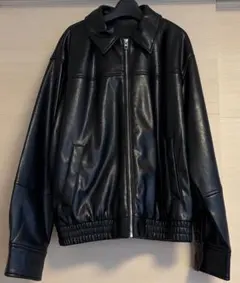 美品 ZARA フェイクレザーボンバージャケット XS