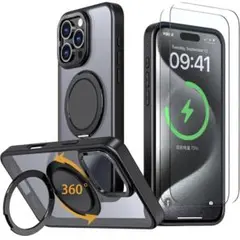 iPhone 16 Pro Max ケース Magsafe強化フィルム2枚付き