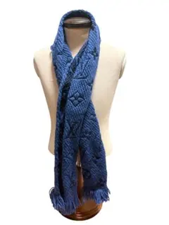 ルイ・ヴィトン エシャルプ・ロゴマニア マフラー モノグラム ブルー