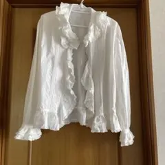サブちゃん様専用 インゲボルグ 長袖ホワイト羽織りブラウス