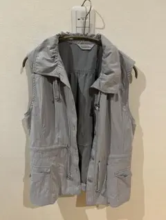 【RUE DE BAC】ジャケット　ベスト　羽織り　灰色　Mサイズ　ポケット付き