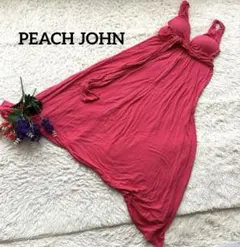 PEACH JOHN PJピーチジョン【カップ付】ピンクキャミソールロングワンピのサムネイル