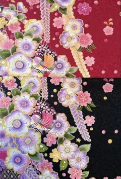 京友禅　はぎれ〈6078〉2枚セット　着物　kimono fabric