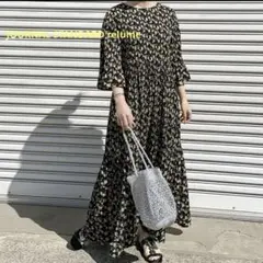 ジャーナルスタンダード　レリューム　 マジョリカプリーツフラワーワンピース