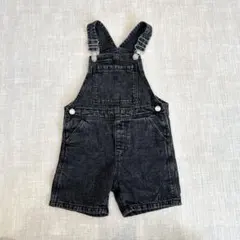 ZARA kids ブラックサロペット 104 ショートデニムオーバーオール