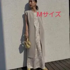 Ameri WAVE COLLAR ANGULAR VEST ジレ M　ジレのサムネイル