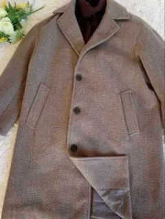 【美品】niko and… ニコアンド 裏地 テーラードコート グレージュ L