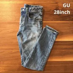 GU 28inch ウルトラストレッチスキニージーンズ　デニム