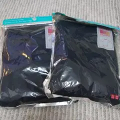 未使用　HEATTECH クルーネックTシャツ　ネイビー S　2枚