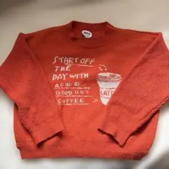 BREEZE オレンジ 薄手セーター 110