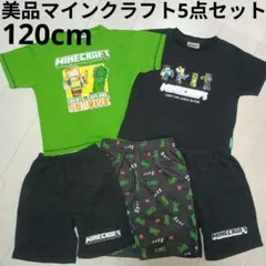 美品5点セットMinecraftマインクラフト120cm半袖Tシャツズボンパンツ