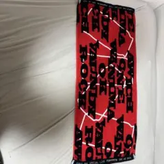 氷室京介限定ロゴ タオル レッド×ブラック - メルカリ