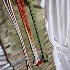 房付き編み込み 絹帯締めのみ3セット 高発色❁⃘*.゜美品
