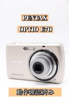 スマホ転送OK✨PENTAX Optio E70✨動作確認済 単三電池 可愛い