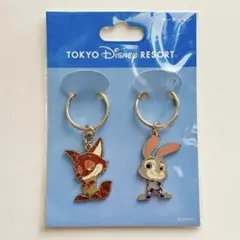 【即日発送】ディズニーランド　ズートピア　ペアキーチェーン