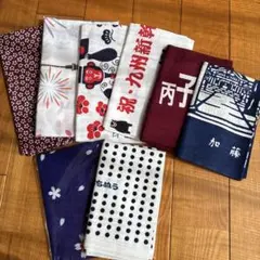 昭和レトロ 店 手ぬぐい 隅取り 米殼店 婚礼家具 まとめ売り 24枚