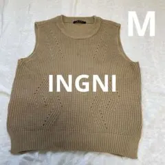 INGNI イング　ニットベスト　サイドスリット　　ニット　M