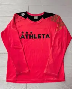 ATHLETA 長袖 サーモンピンク　サッカーウェア　150cm